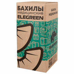 Бахилы КОМПЛЕКТ 2000 штук (1000 пар) СТАНДАРТ, размер 40&times;14, 16 мкм, 2,2 г, ELEGREEN