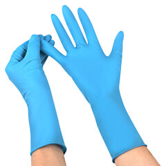 Перчатки латексные смотровые сверхпрочные SFM HIGH RISK LX 1160, Германия, 25 пар (50 штук), размер 6-7, S (малый)