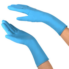 Перчатки латексные смотровые сверхпрочные SFM HIGH RISK LX 1160, Германия, 25 пар (50 штук), размер 6-7, S (малый)