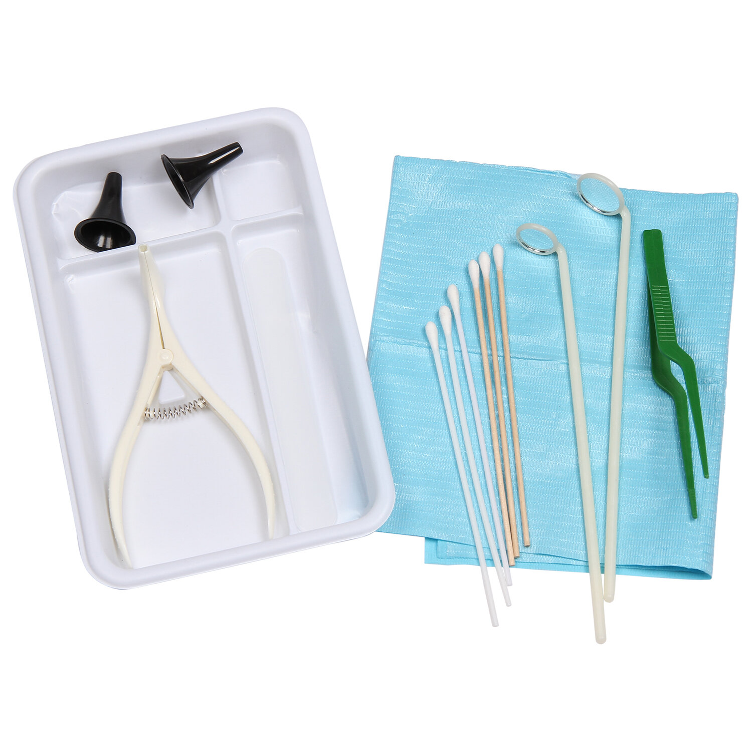 Набор оториноларингологический одноразовый стерильный, тип 2 (8 предметов), UNICORNMED