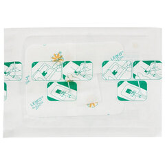 Повязка для фиксации катетеров LEIKO, КОМПЛЕКТ 100 шт., 6х8 см, нетканая основа, 2 подушечки