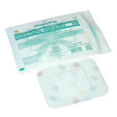 Пластырь-повязка 8&times;10 см, LEIKO КОМПЛЕКТ 50 шт., нетканая основа c подушечкой