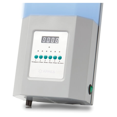 Рециркулятор БАКТЕРИЦИДНЫЙ (МЕД РегУд) АРМЕД СН 211-130 М, таймер, УФ-лампа 2х30 Вт, 90 м3/ч, 1995501 - фото 12