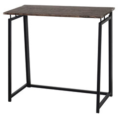 Стол на металлокаркасе BRABIX &laquo;LOFT CD-001&raquo;, 800&times;440&times;740 мм, складной, цвет морёный дуб, 641209