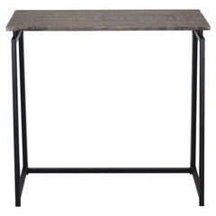 Стол на металлокаркасе BRABIX &laquo;LOFT CD-001&raquo;, 800&times;440&times;740 мм, складной, цвет морёный дуб, 641209