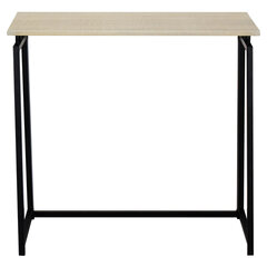 Стол на металлокаркасе BRABIX &laquo;LOFT CD-001&raquo;, 800&times;440&times;740 мм, складной, цвет дуб натуральный, 641211