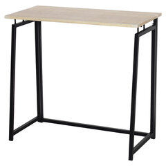 Стол на металлокаркасе BRABIX &laquo;LOFT CD-001&raquo;, 800&times;440&times;740 мм, складной, цвет дуб натуральный, 641211