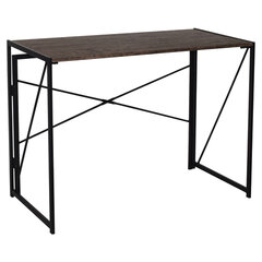 Стол на металлокаркасе BRABIX &laquo;LOFT CD-002&raquo;, 1000&times;500&times;750 мм, складной, цвет морёный дуб, 641212