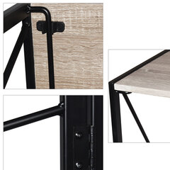 Стол на металлокаркасе BRABIX &laquo;LOFT CD-002&raquo;, 1000&times;500&times;750 мм, складной, цвет дуб антик, 641213