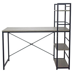 Стол на металлокаркасе BRABIX &laquo;LOFT CD-005&raquo;, 1200&times;520&times;1200 мм, 3 полки, цвет дуб антик, 641222