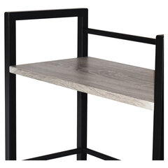 Стол на металлокаркасе BRABIX &laquo;LOFT CD-005&raquo;, 1200&times;520&times;1200 мм, 3 полки, цвет дуб антик, 641222