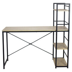 Стол на металлокаркасе BRABIX &laquo;LOFT CD-005&raquo;,1200&times;520&times;1200 мм, 3 полки, цвет дуб натуральный, 641223