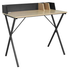 Стол на металлокаркасе BRABIX &laquo;LOFT CD-007&raquo;, 800&times;500&times;840 мм, органайзер, комбинированный, 641227