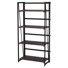 Стеллаж на металлокаркасе &laquo;BRABIX LOFT SH-001&raquo;, 600&times;300&times;1250 мм, складной, цвет морёный дуб, 641228