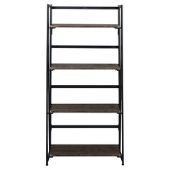 Стеллаж на металлокаркасе &laquo;BRABIX LOFT SH-001&raquo;, 600&times;300&times;1250 мм, складной, цвет морёный дуб, 641228