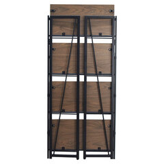 Стеллаж на металлокаркасе &laquo;BRABIX LOFT SH-001&raquo;, 600&times;300&times;1250 мм, складной, цвет морёный дуб, 641228