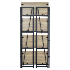 Стеллаж на металлокаркасе BRABIX &laquo;LOFT SH-001&raquo;, 600&times;300&times;1250 мм, складной, цвет дуб натуральный, 641230