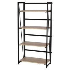 Стеллаж на металлокаркасе BRABIX &laquo;LOFT SH-001&raquo;, 600&times;300&times;1250 мм, складной, цвет дуб натуральный, 641230