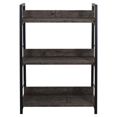 Стеллаж на металлокаркасе BRABIX &laquo;LOFT SH-002&raquo;, 600&times;350&times;845 мм, цвет морёный дуб, 641231