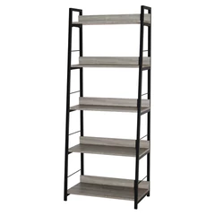 Стеллаж на металлокаркасе BRABIX "LOFT SH-003", 600х350х1500 мм, 5 полок, цвет дуб антик, 641235