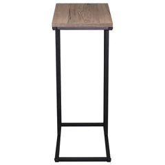Стол журнальный на металлокаркасе BRABIX &laquo;LOFT CT-002&raquo;, 450&times;250&times;630 мм, цвет морёный дуб, 641861