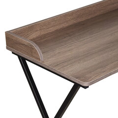 Стол на металлокаркасе BRABIX &laquo;LOFT CD-008&raquo;, 900&times;500&times;780 мм, цвет морёный дуб, 641863