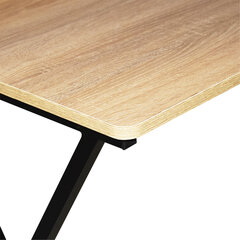 Стол на металлокаркасе BRABIX &laquo;LOFT CD-008&raquo;, 900&times;500&times;780 мм, цвет дуб натуральный, 641865