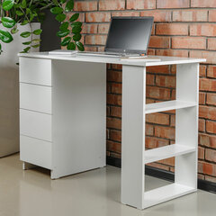 Стол письменный/<wbr/>компьютерный BRABIX &laquo;Scandi CD-016&raquo;, 1100&times;500&times;750 мм, 4 ящика, белый, 641891