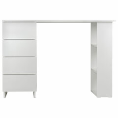 Стол письменный/<wbr/>компьютерный BRABIX &laquo;Scandi CD-016&raquo;, 1100&times;500&times;750 мм, 4 ящика, белый, 641891