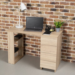 Стол письменный/<wbr/>компьютерный BRABIX &laquo;Scandi CD-016&raquo;, 1100&times;500&times;750 мм, 4 ящика, дуб сонома, 641892