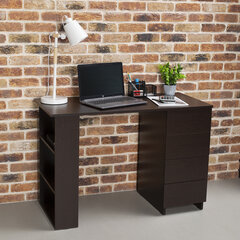 Стол письменный/<wbr/>компьютерный BRABIX &laquo;Scandi CD-016&raquo;, 1100&times;500&times;750мм, 4 ящика, венге, 641893