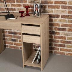 Стол письменный/<wbr/>компьютерный BRABIX &laquo;Scandi CD-017&raquo;, 900&times;450&times;750 мм, 2 ящика, дуб сонома, 641895