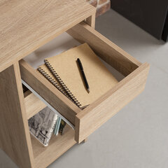 Стол письменный/<wbr/>компьютерный BRABIX &laquo;Scandi CD-017&raquo;, 900&times;450&times;750 мм, 2 ящика, дуб сонома, 641895