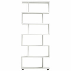 Стеллаж BRABIX &laquo;Scandi SH-008&raquo;, 730&times;250&times;1760 мм, 6 секций, ЛДСП, белый, 641897