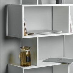 Стеллаж BRABIX &laquo;Scandi SH-008&raquo;, 730&times;250&times;1760 мм, 6 секций, ЛДСП, белый, 641897