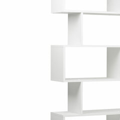 Стеллаж BRABIX &laquo;Scandi SH-008&raquo;, 730&times;250&times;1760 мм, 6 секций, ЛДСП, белый, 641897