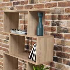 Стеллаж BRABIX &laquo;Scandi SH-008&raquo;, 730&times;250&times;1760 мм, 6 секций, ЛДСП, дуб сонома, 641898