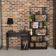 Стеллаж BRABIX &laquo;Scandi SH-008&raquo;, 730&times;250&times;1760 мм, 6 секций, ЛДСП, венге, 641899