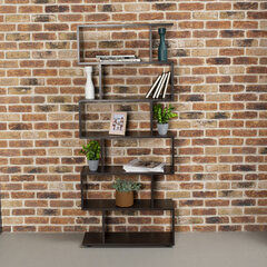 Стеллаж BRABIX &laquo;Scandi SH-008&raquo;, 730&times;250&times;1760 мм, 6 секций, ЛДСП, венге, 641899