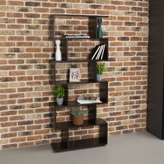 Стеллаж BRABIX &laquo;Scandi SH-008&raquo;, 730&times;250&times;1760 мм, 6 секций, ЛДСП, венге, 641899