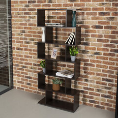 Стеллаж BRABIX &laquo;Scandi SH-008&raquo;, 730&times;250&times;1760 мм, 6 секций, ЛДСП, венге, 641899