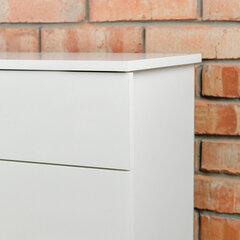 Комод BRABIX &laquo;Scandi CM-001&raquo;, 750&times;330&times;730 мм, 4 ящика, ЛДСП, белый, 641900