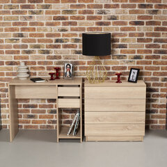 Комод BRABIX &laquo;Scandi CM-001&raquo;, 750&times;330&times;730 мм, 4 ящика, ЛДСП, дуб сонома, 641901