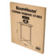 Столик-поднос BOOMHOUSE (БУМХАУС) CT-003 кофейный (ширина 47 см, высота 51 см), металл, черный, 641938