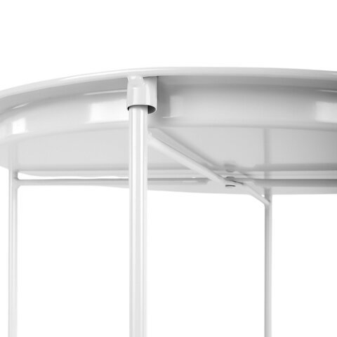 Столик-поднос BOOMHOUSE (БУМХАУС) CT-003 кофейный (ширина 47, высота 51 см), металл, белый, 641939 - фото 3