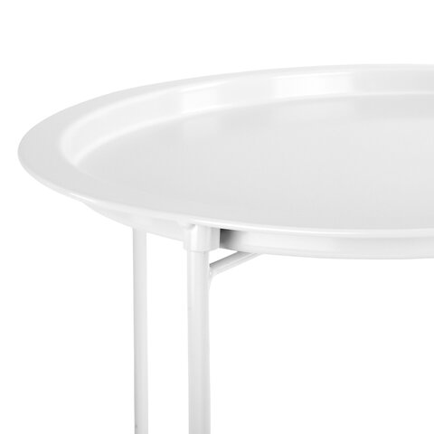 Столик-поднос BOOMHOUSE (БУМХАУС) CT-003 кофейный (ширина 47, высота 51 см), металл, белый, 641939 - фото 5