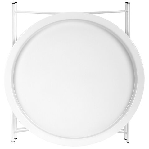 Столик-поднос BOOMHOUSE (БУМХАУС) CT-003 кофейный (ширина 47, высота 51 см), металл, белый, 641939 - фото 2