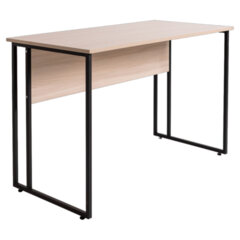 Стол BRABIX &laquo;SMART CD-019&raquo;, 1180&times;600&times;770 мм, ЛОФТ, металл/<wbr/>ЛДСП ясень шимо светлый, каркас черный, 641947