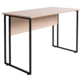 Стол BRABIX "SMART CD-019", 1180х600х770 мм, ЛОФТ, металл/ЛДСП ясень шимо светлый, каркас черный, 641947