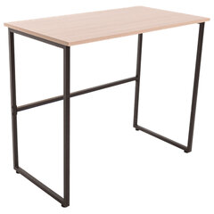 Стол BRABIX "SMART CD-020", 900х500х770 мм, ЛОФТ, металл/ЛДСП ясень шимо светлый, каркас черный, 641949